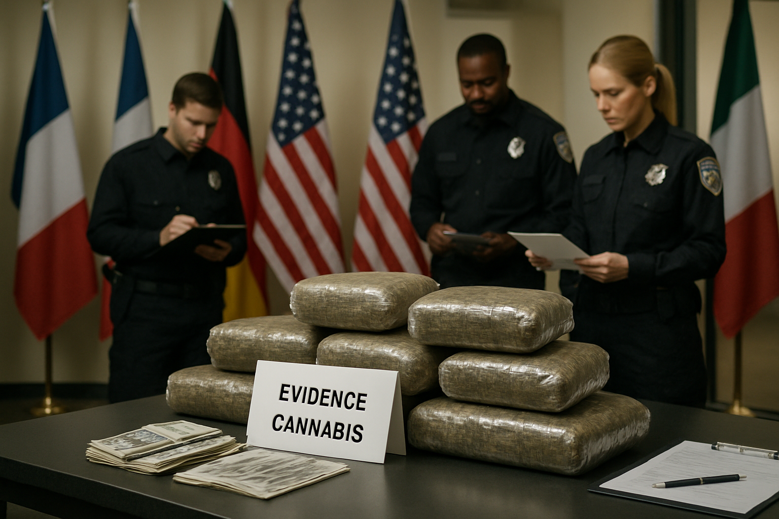 Global Cannabis Crackdown: International Police Operations Net Major Seizures Across Four Continents