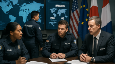 Global Crime Operations Sweep: International Law Enforcement Coordinates Major Strikes Across Ten Countries
