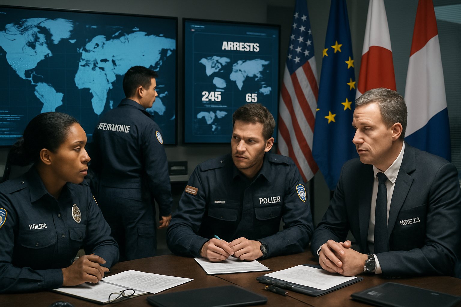 Global Crime Operations Sweep: International Law Enforcement Coordinates Major Strikes Across Ten Countries