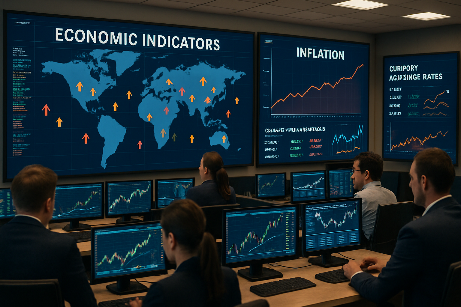 Global Economic Indicators Show Mixed Signals as Inflation Pressures Mount Across Key Markets