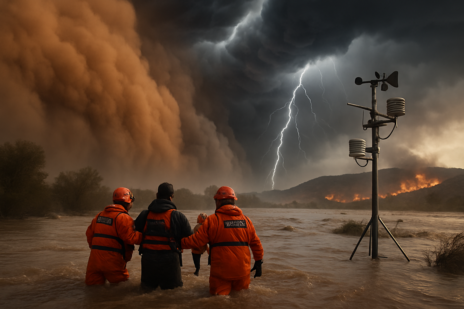 Global Environmental Crisis Convergence: Multiple Climate Disasters Test Emergency Systems Worldwide