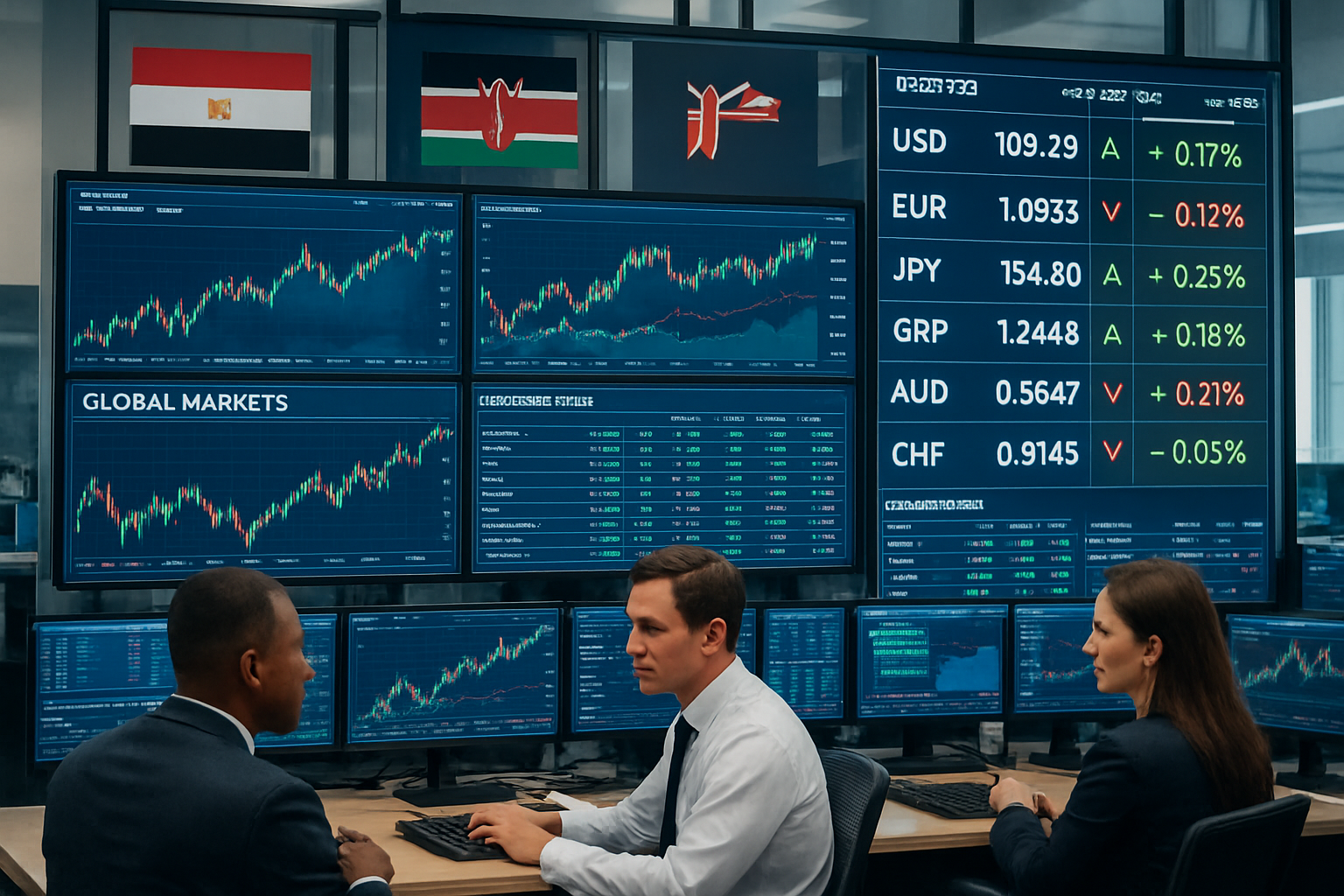 Global Currency Dynamics and Market Recovery: Cross-Regional Financial Analysis from Egypt, Kenya, and New Zealand