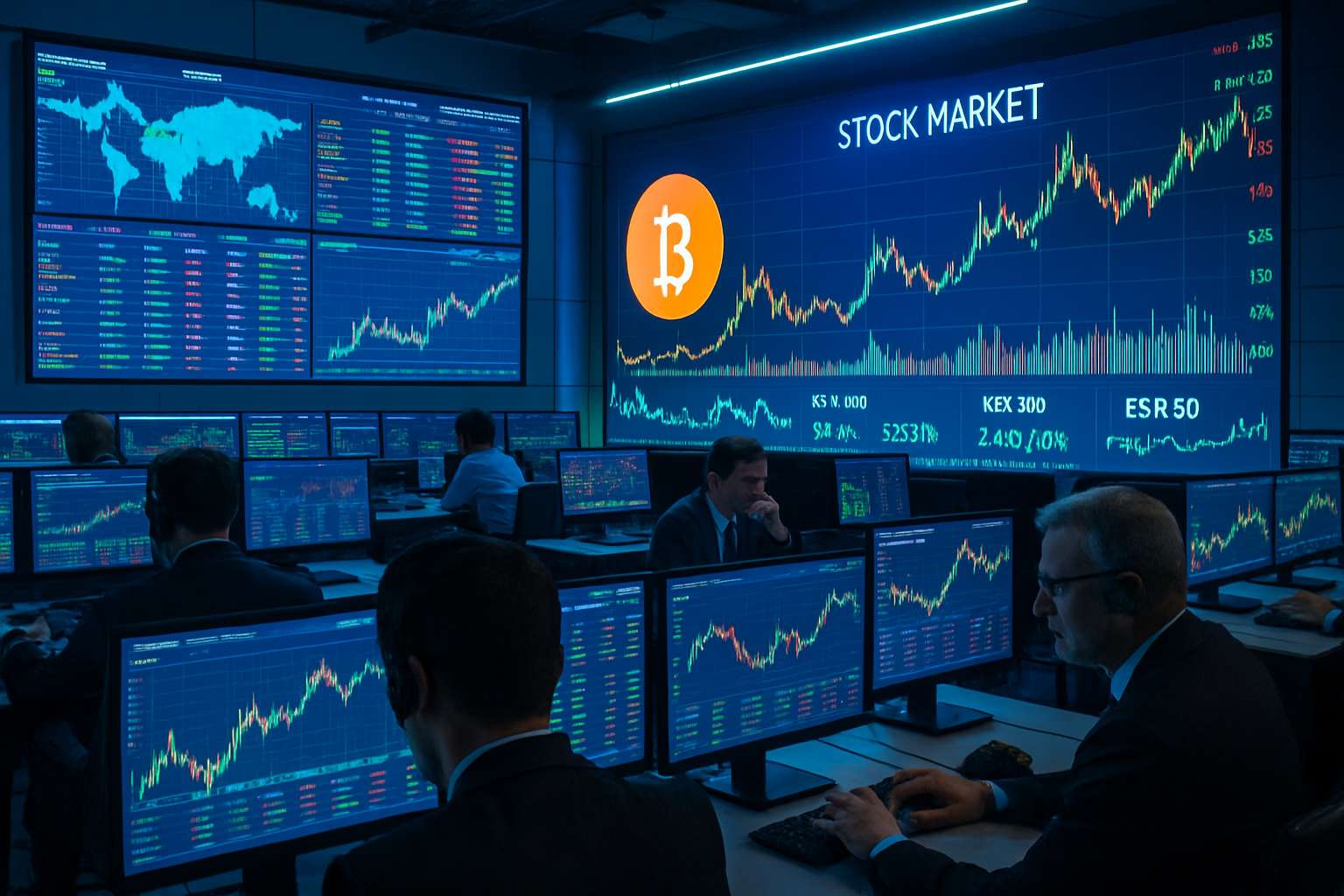 Global Financial Markets Navigate Complex Terrain as Bitcoin Surges on Soft Inflation Data While Tech Billionaires Face $26B Losses