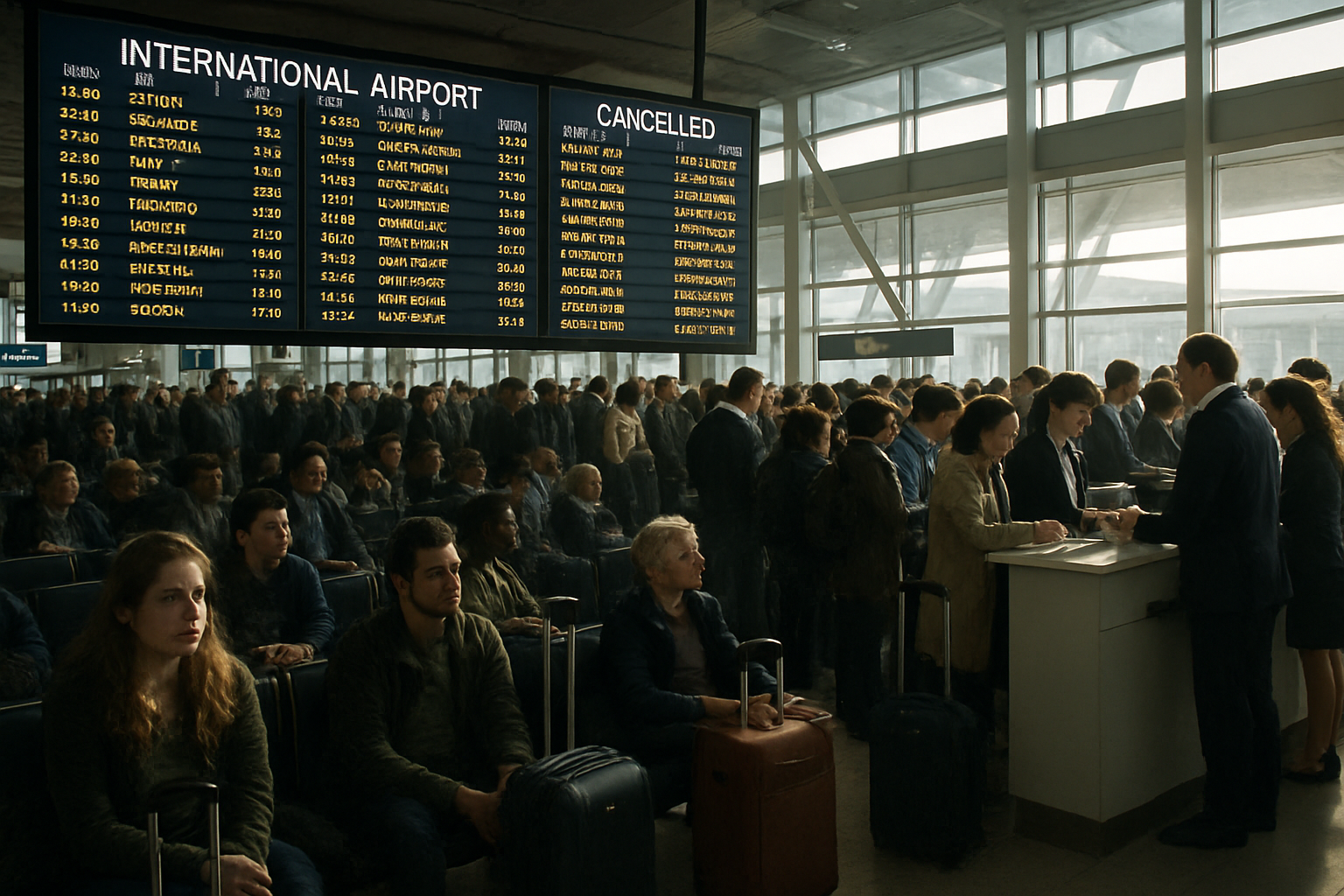 Global Aviation Crisis as Middle East Conflict Triggers Worldwide Flight Cancellations