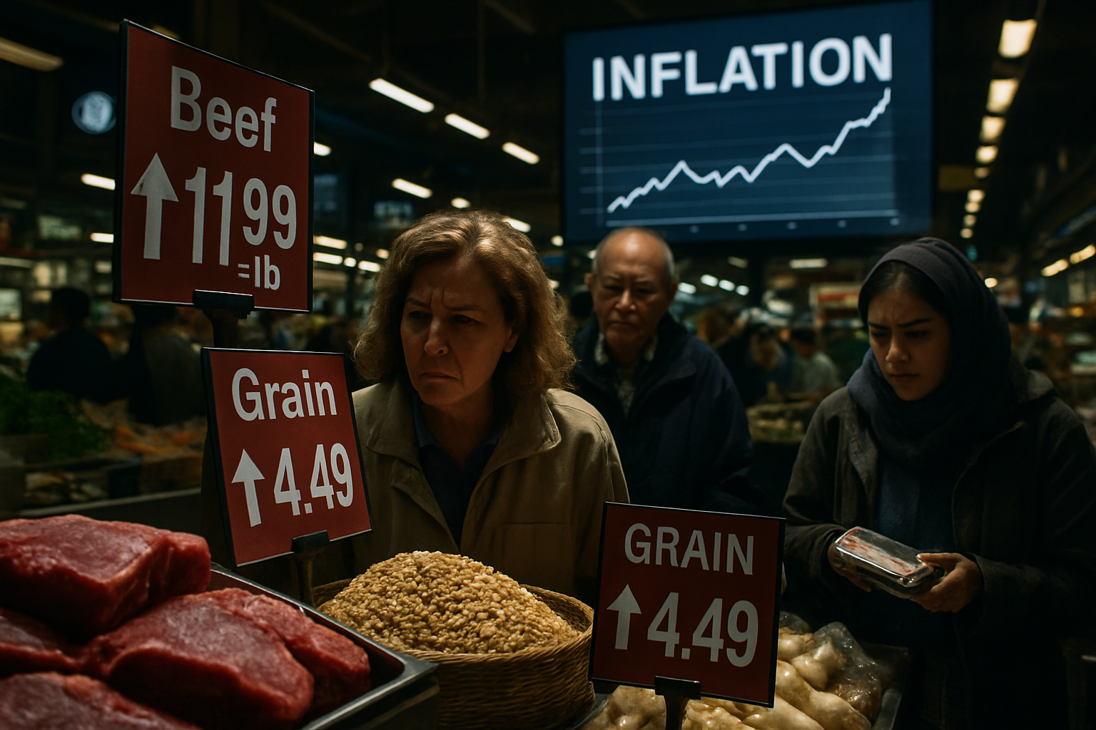 Global Food Price Crisis: Beef Reaches Two-Decade High as Rice Shortages Trigger Long Queues