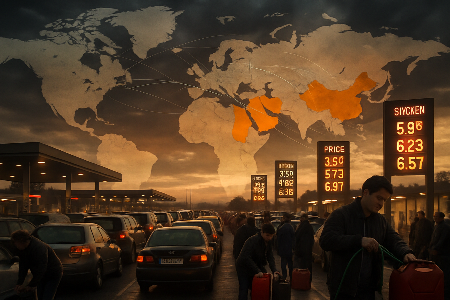 Global Fuel Crisis Erupts as Governments Rush Emergency Measures Amid Middle East Conflict