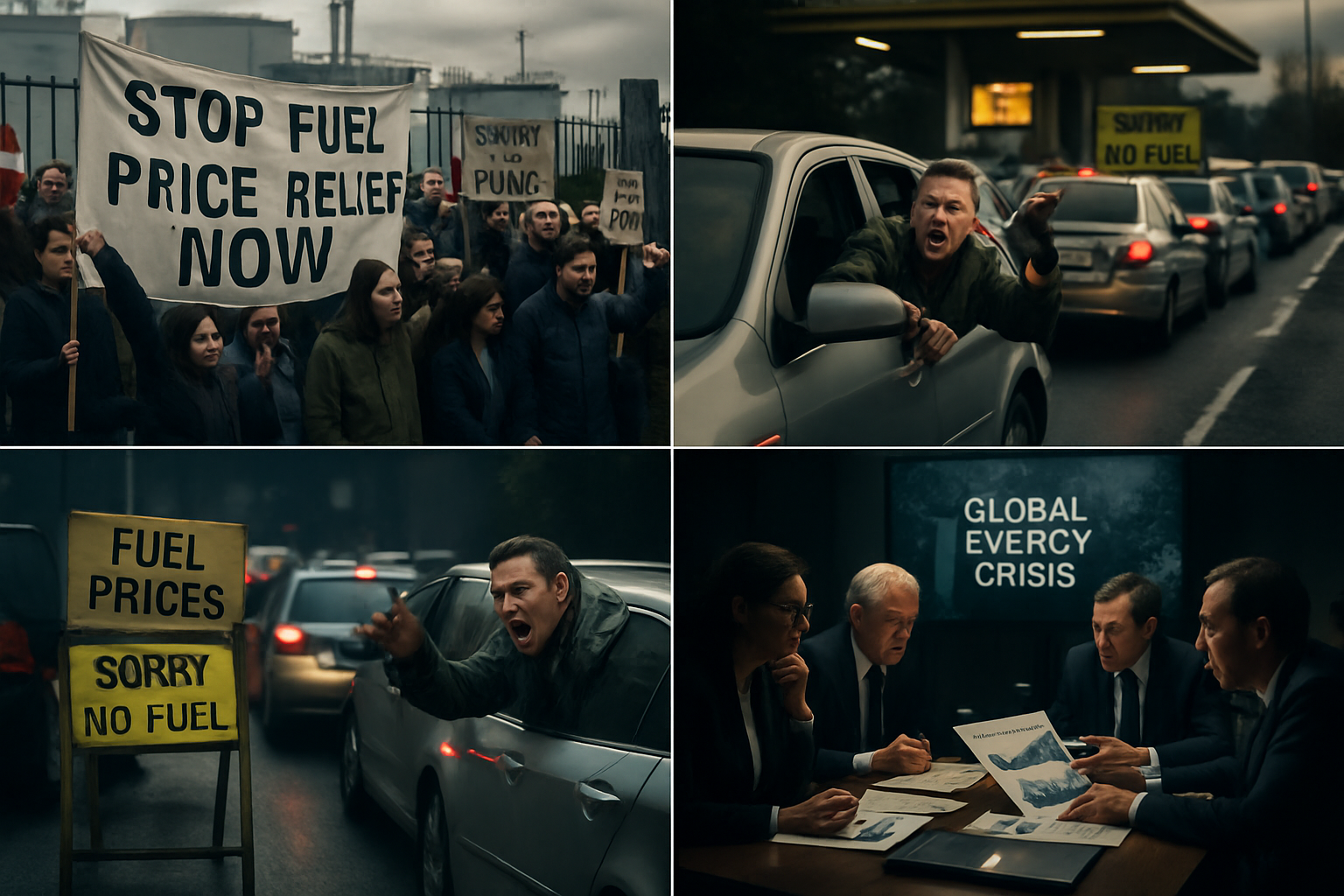 Global Fuel Crisis Deepens as Protests Erupt and Energy Security Collapses Worldwide