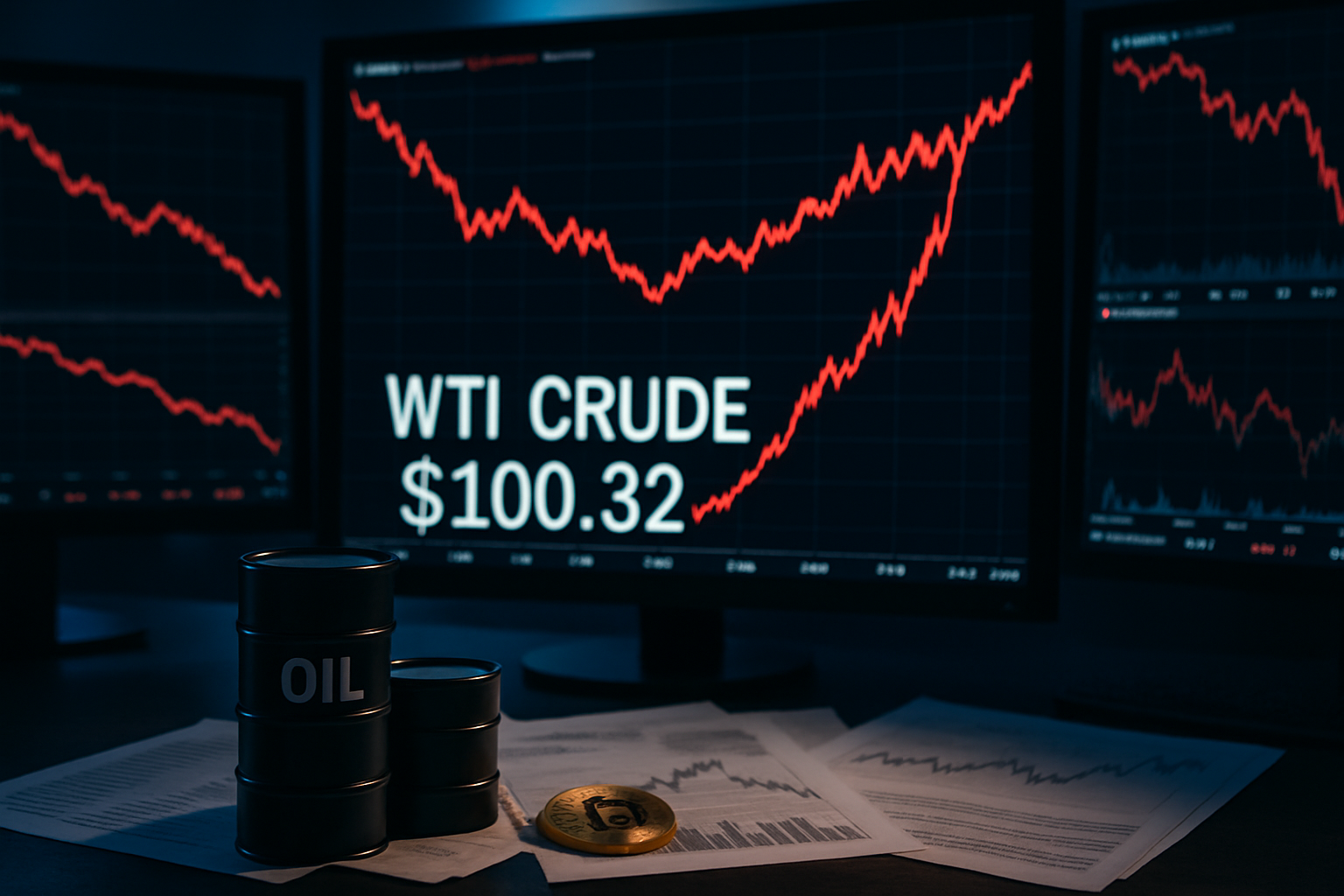 Global Markets Crash as Middle East Crisis Drives Oil Above $100, Crypto Dodges Disruption