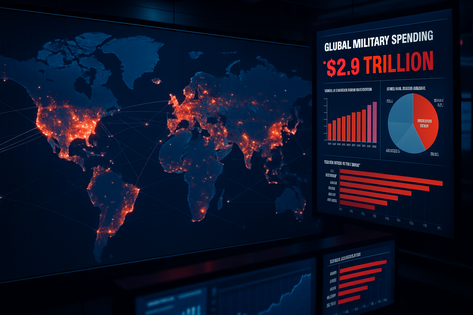 Global Military Spending Hits Record $2.9 Trillion as Russia Increases War Expenditures Nearly 6%