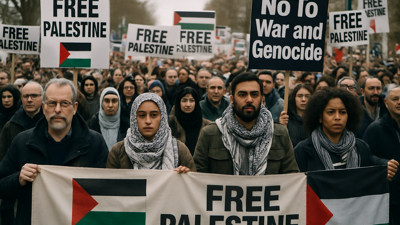 Global Palestinian Solidarity Protests Intensify Amid Rising Human Rights Advocacy