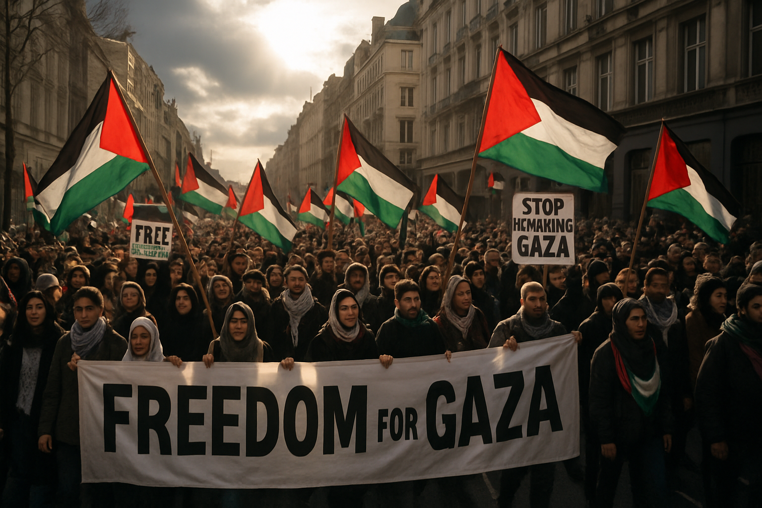 Global Protests Erupt Over Gaza Ceasefire Violations as International Community Demands Action