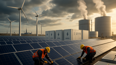 Global Renewable Energy Infrastructure Surge: Australia Fast-Tracks $9 Billion Projects as Estonia Opens Baltic's Largest Heat Storage Facility