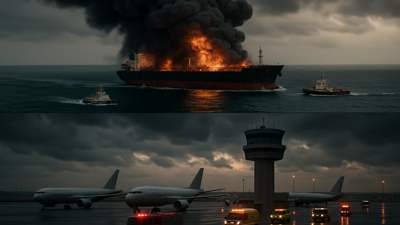 Global Transport Crisis: Maritime and Aviation Safety Threatened as Shipping Routes Close and Flights Grounded