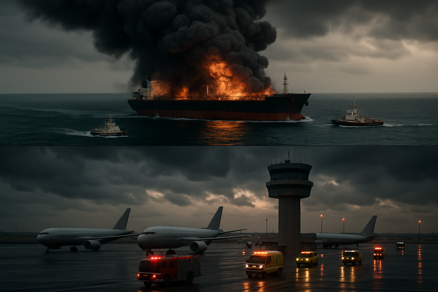 Global Transport Crisis: Maritime and Aviation Safety Threatened as Shipping Routes Close and Flights Grounded