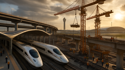 Global Transportation Infrastructure Renaissance: Major Rail, Airport, and Water Systems Transformations Across Three Continents