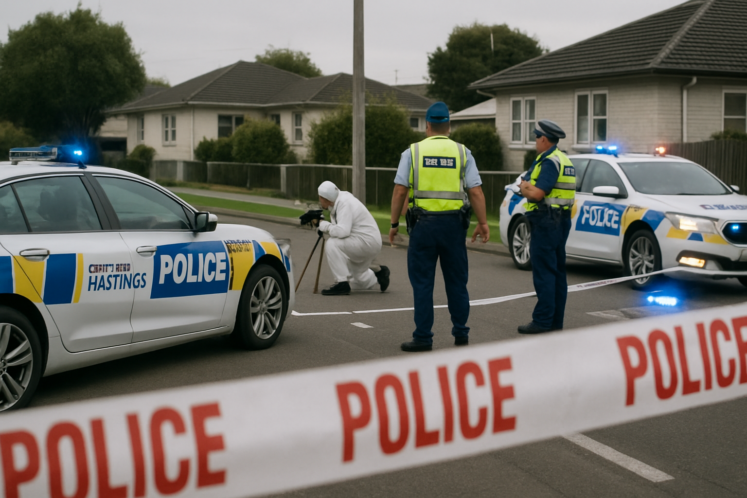 Triple Homicide Rocks Hastings: Police Launch Intensive Investigation as Three Die in Early Morning Incident