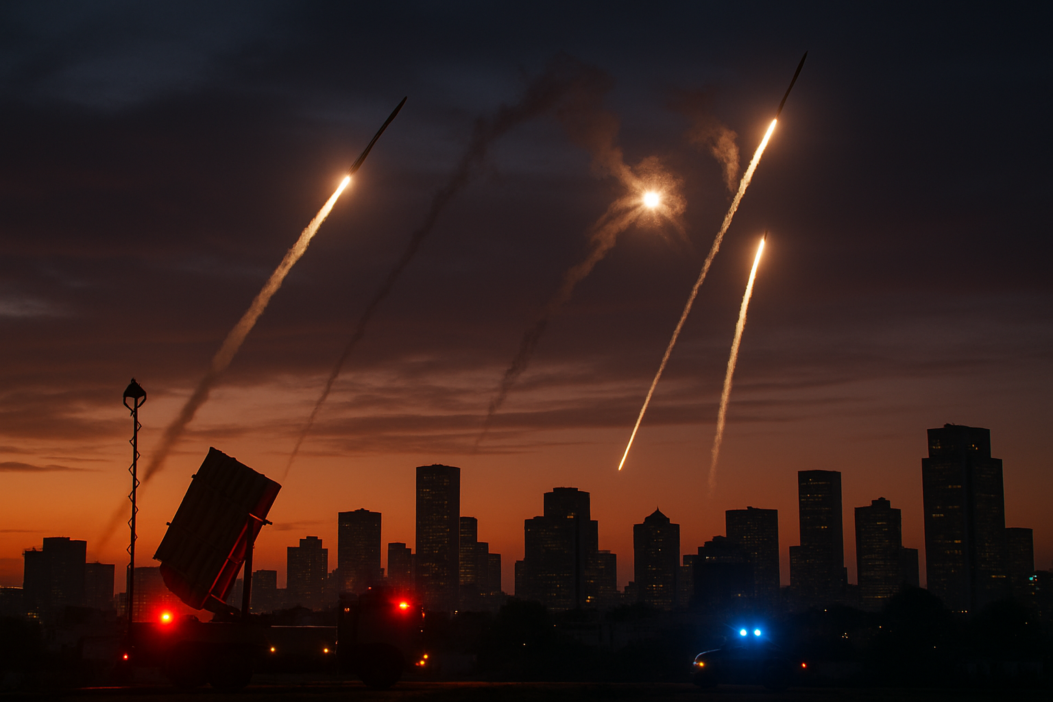 Hezbollah Fires Six Rockets at Central Israel as Iran Claims Strike on Tel Aviv Defense Ministry