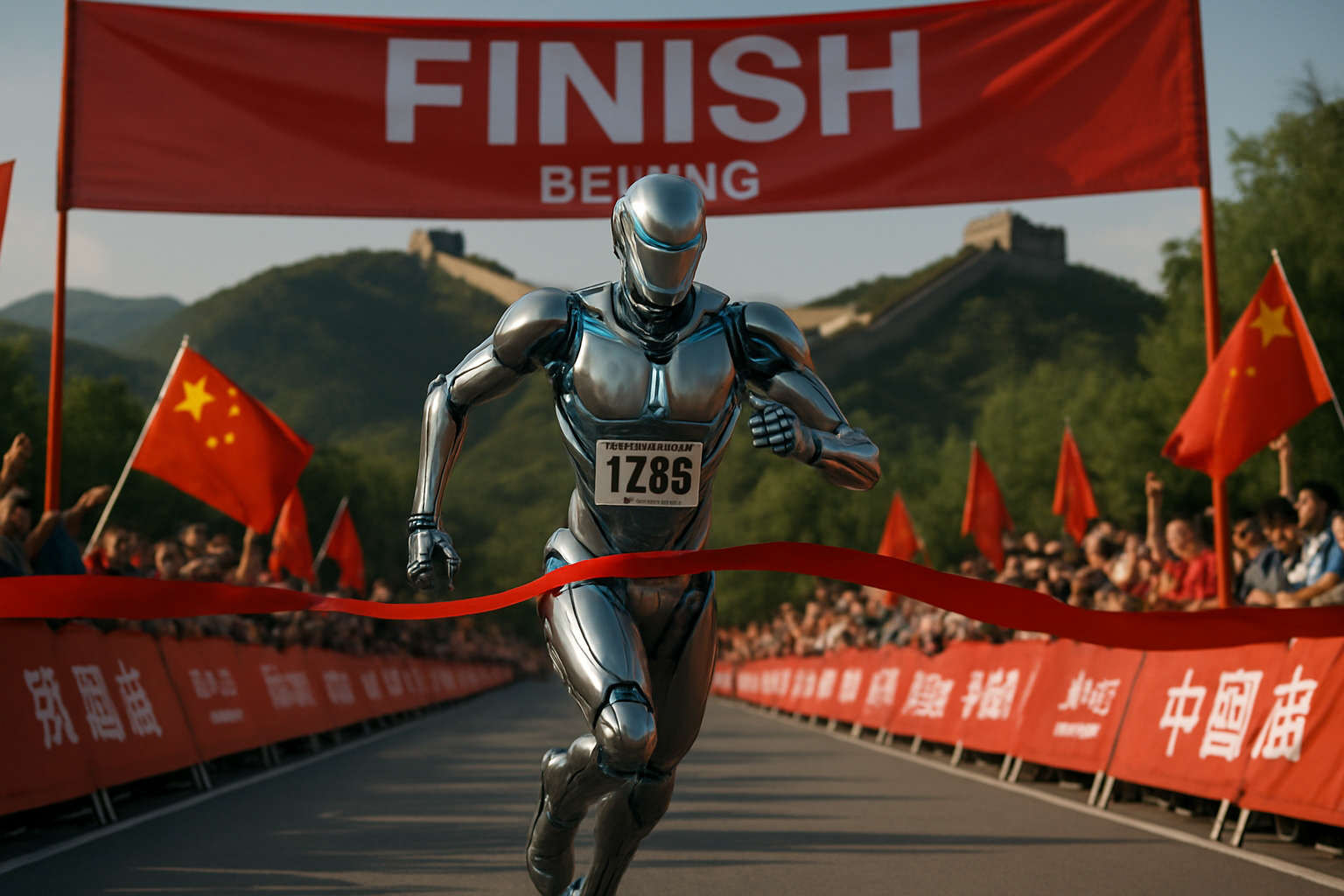 Humanoid Robot Makes History: Surpasses Human Half-Marathon Record in Beijing Competition
