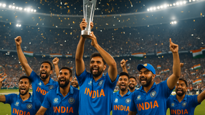 India Makes History with Record Third T20 World Cup Title, Crushing New Zealand by 96 Runs in Epic Final