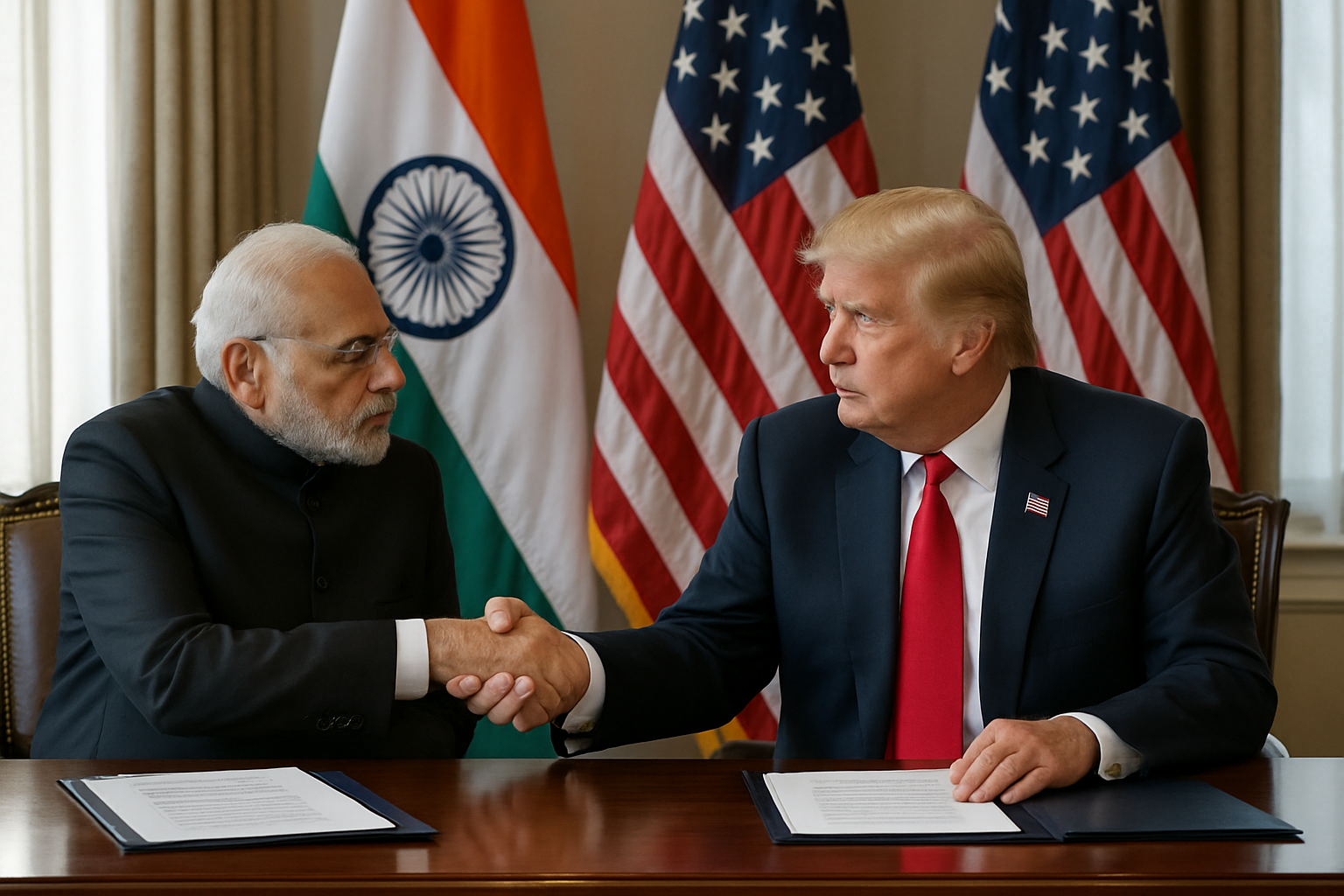 India and US Unveil Historic Interim Trade Framework, Trump Lifts 25% Penalty Tariffs on Russian Oil
