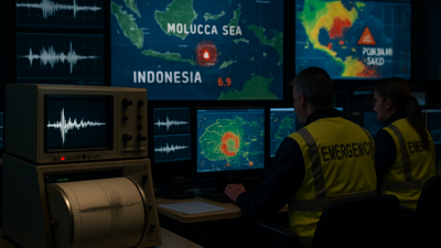Major 7.4 Earthquake Strikes Indonesia's Molucca Sea, Triggering Regional Tsunami Warnings