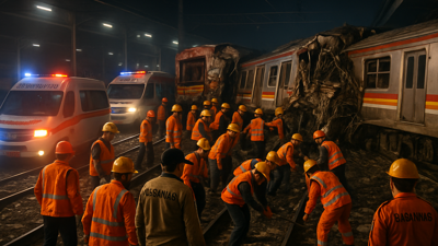 Deadly Train Collision in Indonesia Kills 14 and Injures Dozens at Bekasi Timur Station