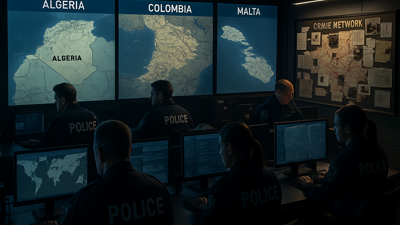 International Criminal Justice Operations Expose Sophisticated Networks Across Algeria, Colombia, and Malta