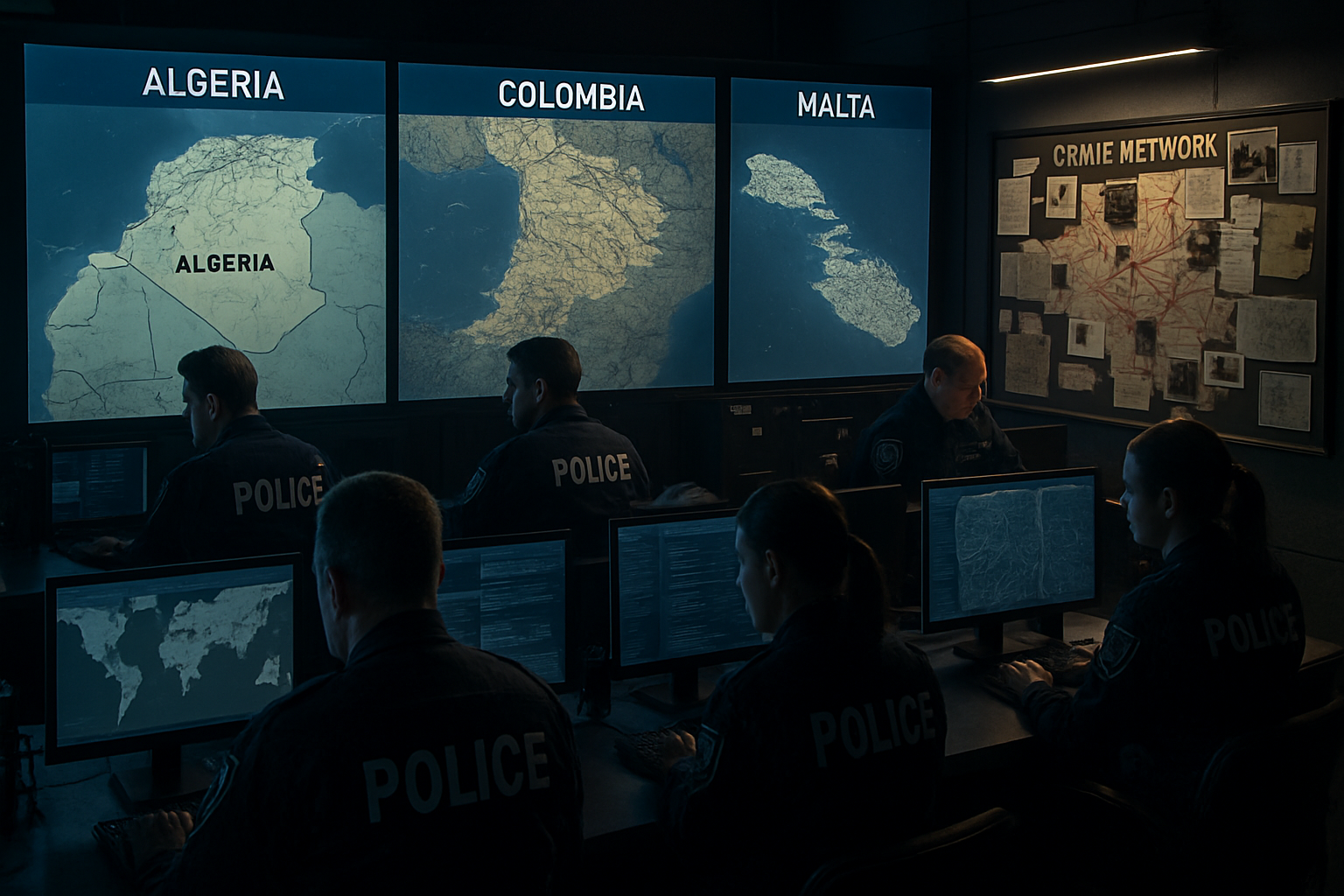 International Criminal Justice Operations Expose Sophisticated Networks Across Algeria, Colombia, and Malta