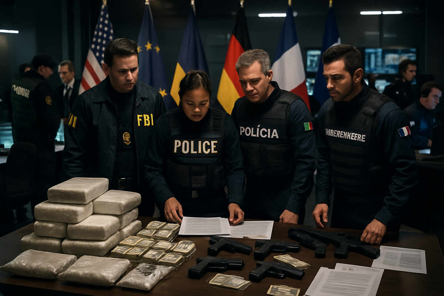 International Drug Trafficking Networks Face Major Coordinated Crackdown as Law Enforcement Operations Span Two Continents