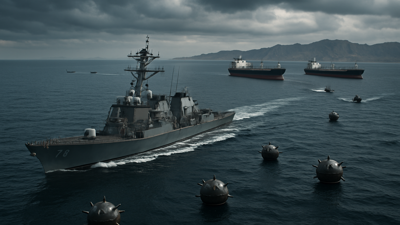 Iran Escalates Gulf Crisis with Naval Mining of Strait of Hormuz