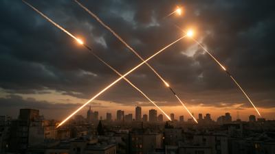 Iran Launches Massive Missile Barrage on Israel, Cluster Warheads Strike Tel Aviv Killing Two