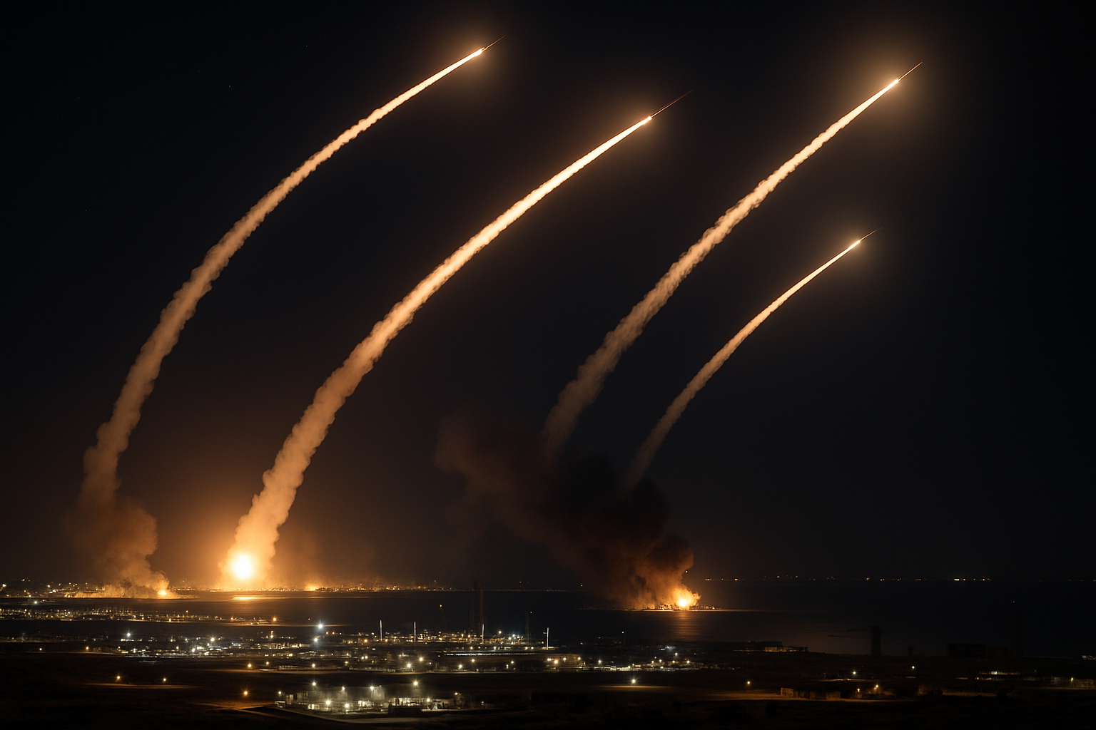 Iran Launches Massive Retaliatory Strikes Against Regional Targets Following US-Israeli Operations