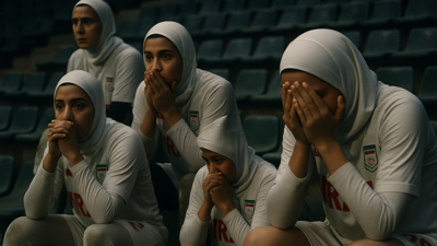 Iran Women's Football Team Face 'Imminent Danger' After State TV Labels Them 'Traitors' Over Anthem Silence