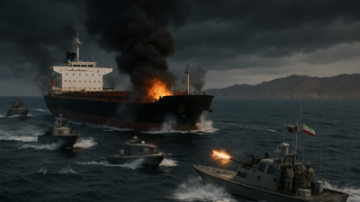Iranian Naval Forces Open Fire on Cargo Ship in Strategic Strait of Hormuz