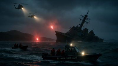 Iranian Warship IRIS Dena Sinks Off Sri Lanka Coast with 150 Missing After Suspected Submarine Attack