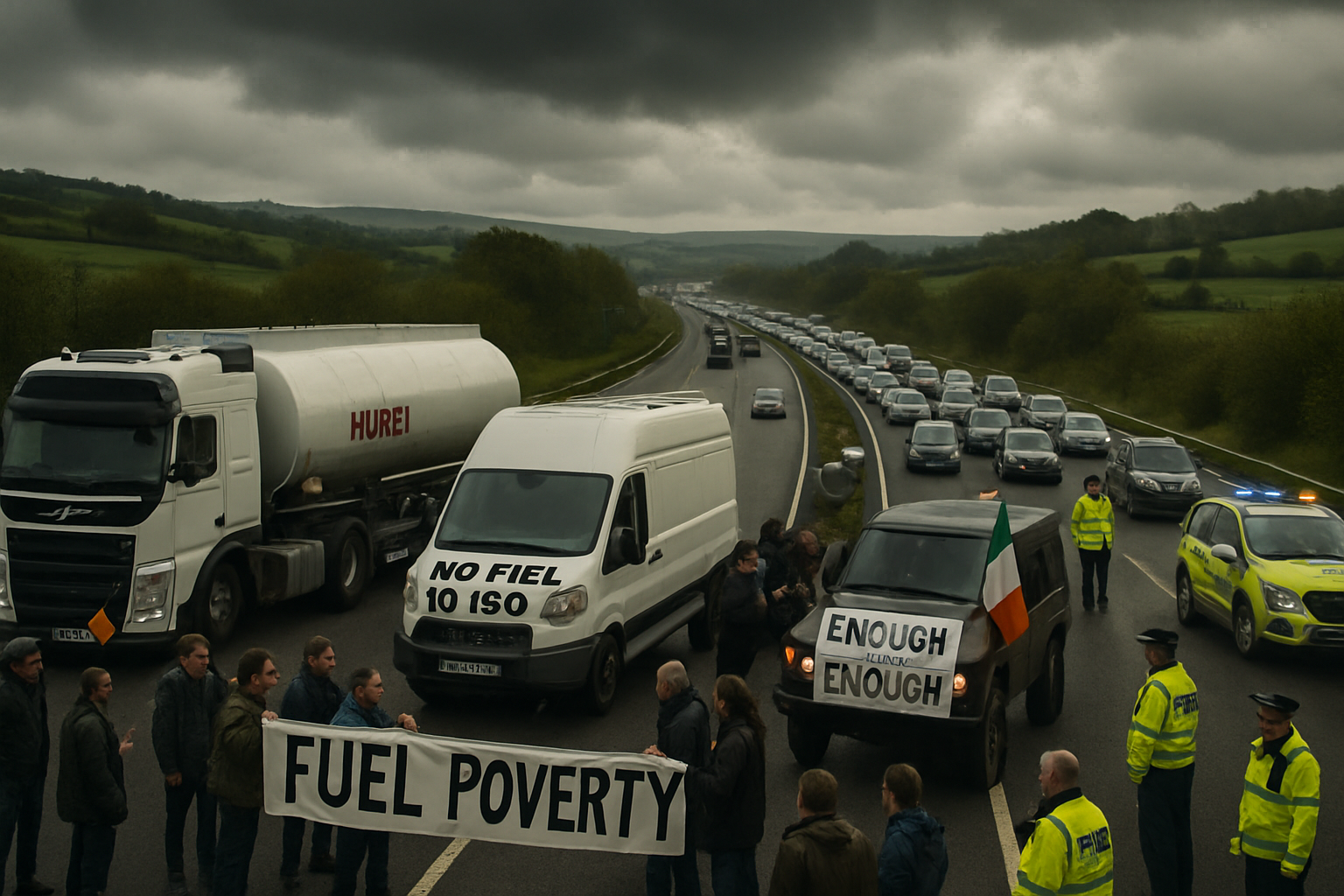 Ireland Fuel Crisis Deepens as Blockades Trigger Widespread Service Station Closures Across the Country