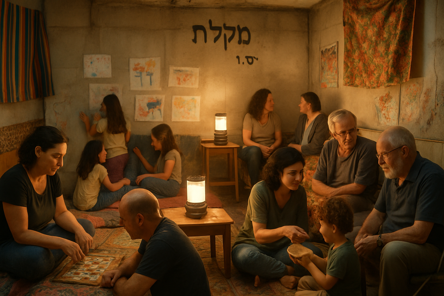 Israeli Public Shelters Transform into Havens of Community Spirit During Ongoing Conflict