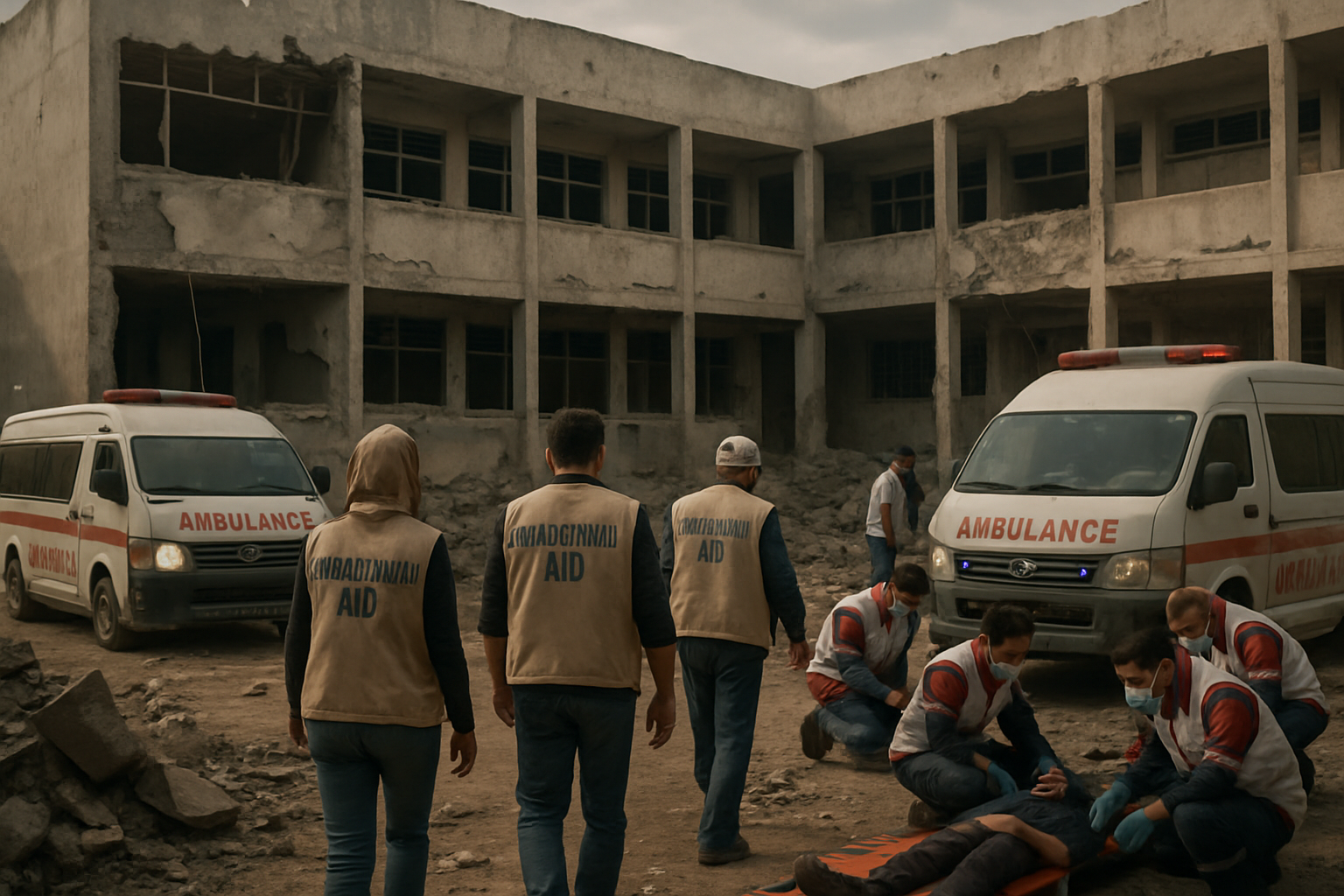 Israeli Strike Kills 10 at Gaza School Shelter as WHO Suspends Medical Evacuations Following Aid Worker Death