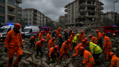 Two Buildings Collapse in Istanbul After Gas Explosion: Eight Rescued as Emergency Operations Continue