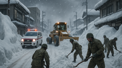 Japan's Deadly Winter Storms Claim 30 Lives as Military Mobilizes for Record Snowfall Crisis