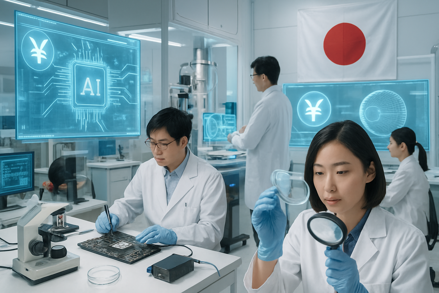 Japan Bets ¥632 Billion on AI Revolution: Rapidus Chip Venture and Smart Contact Lens Technology Target 2030