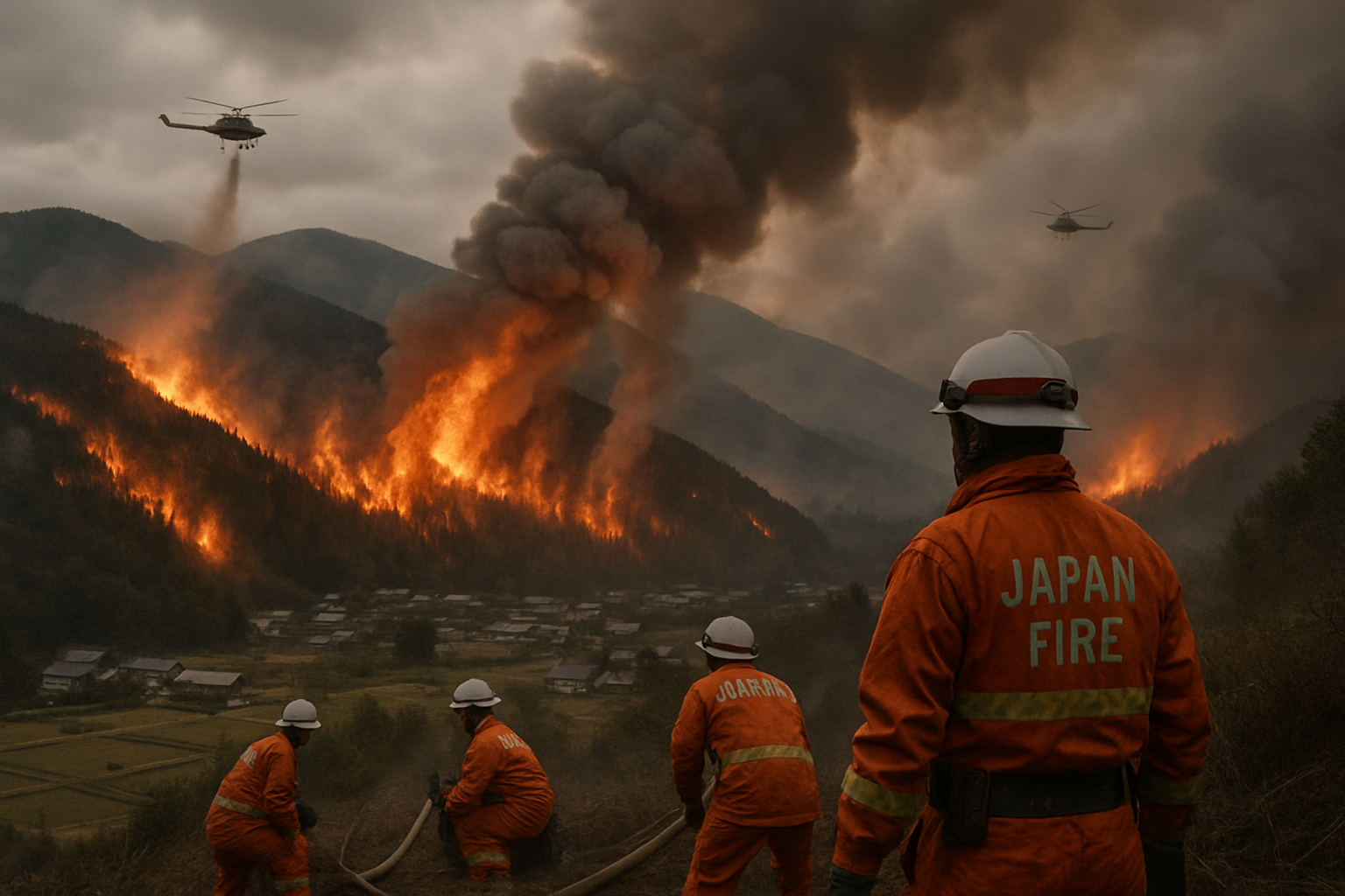 Japan Wildfires Force Thousands to Evacuate as Blazes Enter Fourth Day in Iwate Prefecture