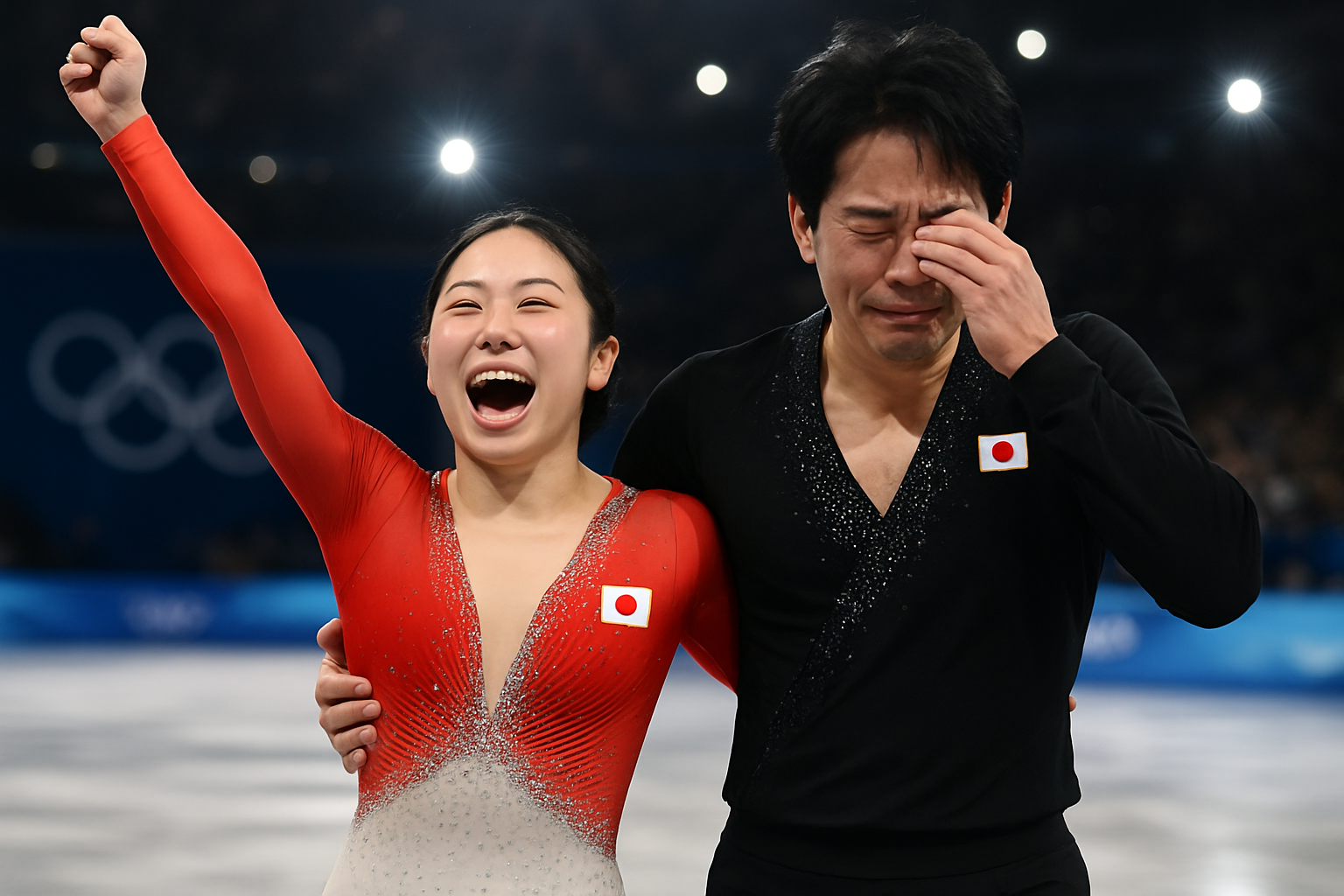 Japanese Pairs Skaters Win Historic Olympic Gold in Emotional Comeback, Kihara Says He "Skated Through Tears"
