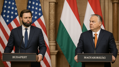 US Vice President Vance Visits Hungary to Support Orban, Accuses EU of Election Interference