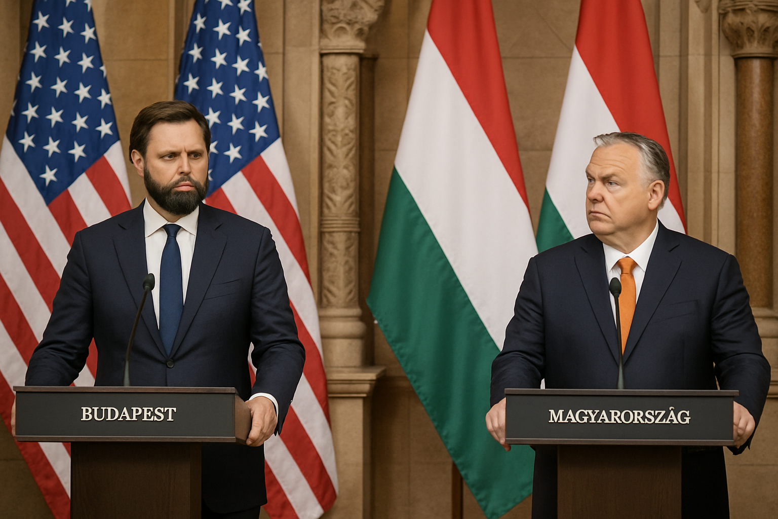 US Vice President Vance Visits Hungary to Support Orban, Accuses EU of Election Interference