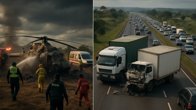 Fatal Helicopter Crash Claims MP Ng'eno's Life as Truck Collision Creates Massive Traffic Crisis on Mombasa Road