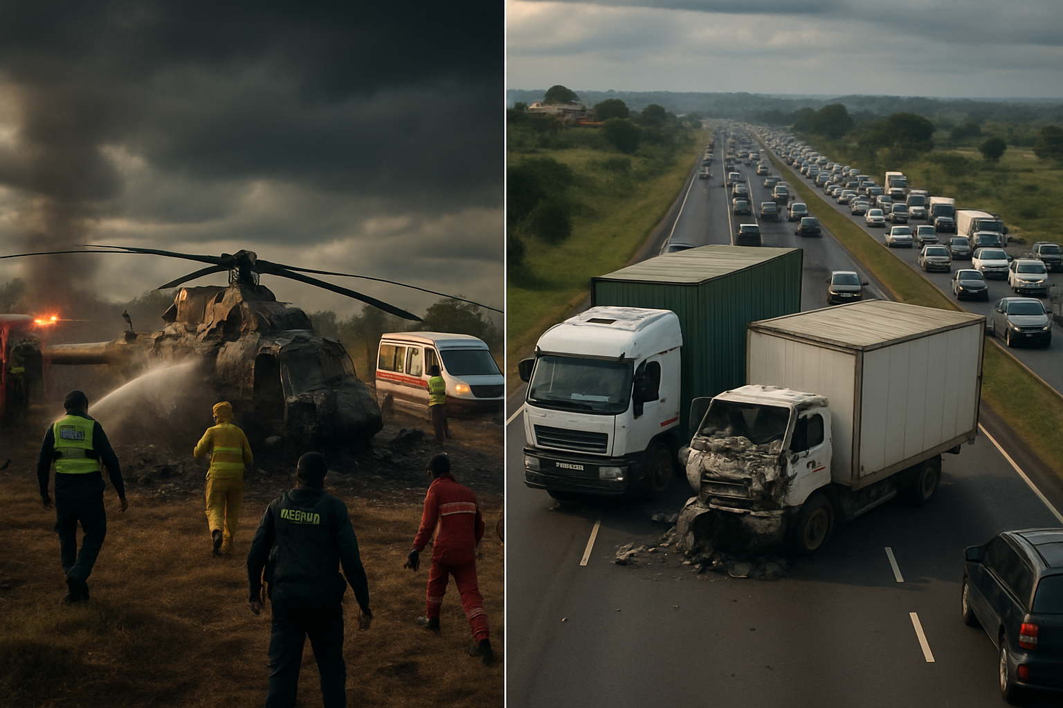 Fatal Helicopter Crash Claims MP Ng'eno's Life as Truck Collision Creates Massive Traffic Crisis on Mombasa Road