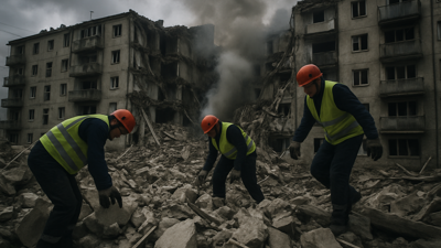 Deadly Russian Missile Strike on Kharkiv Apartment Building Kills Seven, Including Two Children