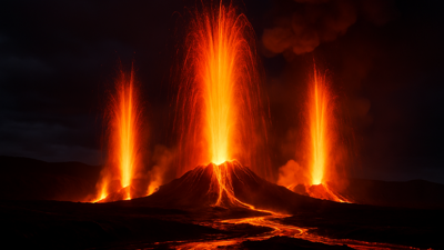 Hawaii's Kilauea Volcano Erupts with 400-Meter Lava Fountains, Forcing National Park Closures