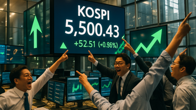 South Korea's KOSPI Breaks Historic 5,500 Barrier Amid Global Market Optimism
